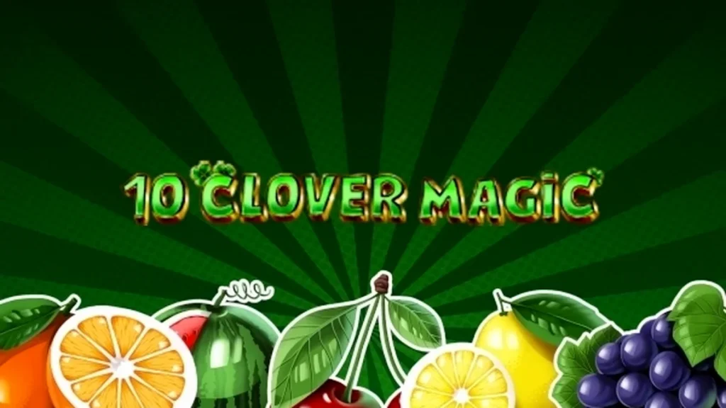 Tampilan antarmuka slot 10 Clover Magic dengan tema Irlandia